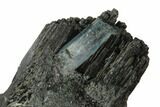 Black Tourmaline (Schorl), Aquamarine and Goethite - Namibia #132217-2
